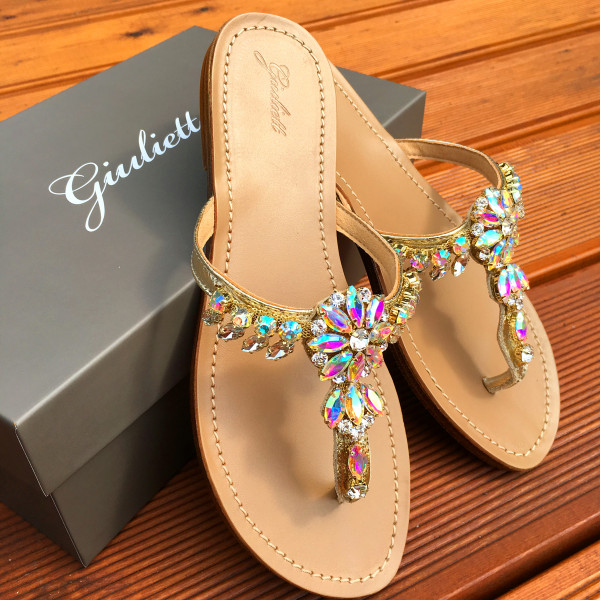 Italy crystal slipper-111508-20