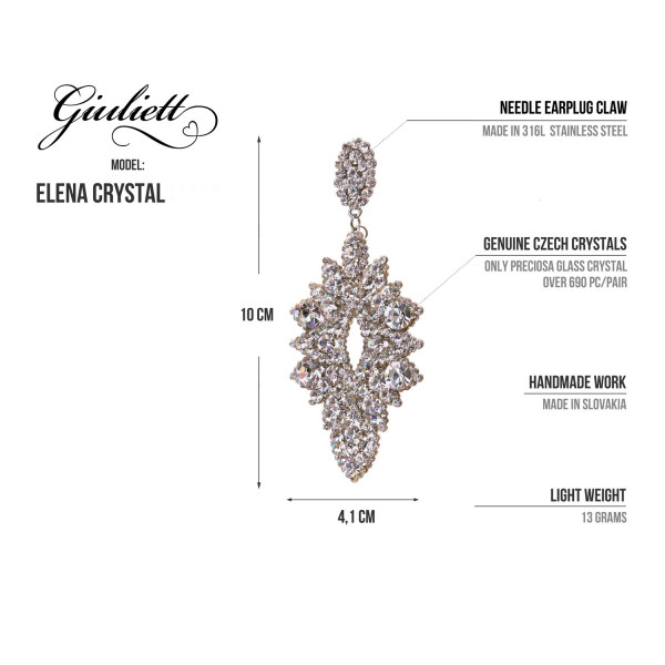 Giuliett Elena Czech Crystal AB-135450-20