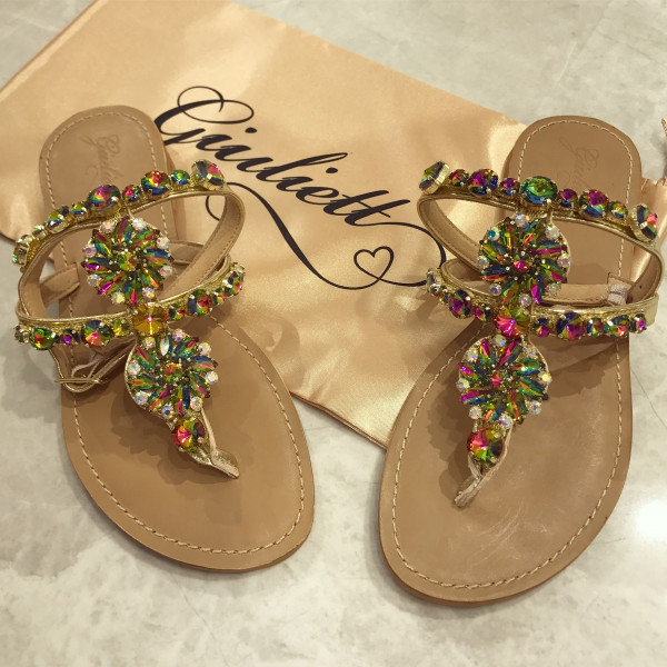 Milano Crystals Sandals Rainbow-134242-20