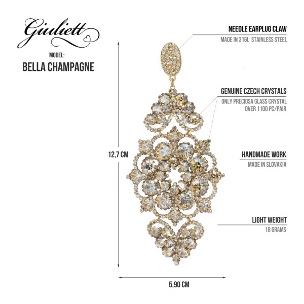 Giuliett Bella Czech Crystal Champagne-135457-20